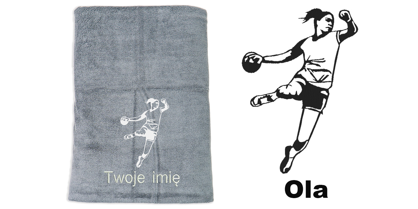 ręcznik szybkoschnący z mikrofibry dla piłkarki ręcznej